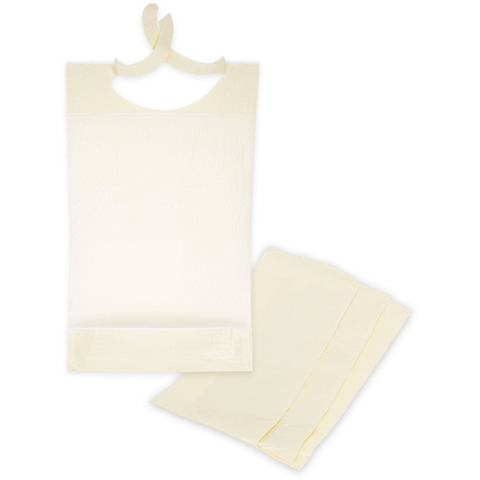 Schutzservietten für Erwachsene mit Fanglatz/ Auffangtasche