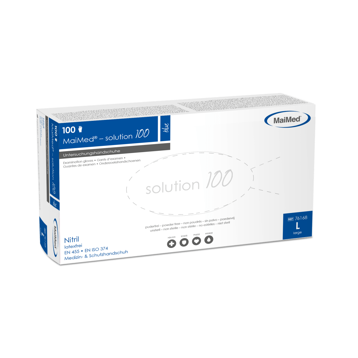 Handschuhe MaiMed® blau - Solution 100 Stück