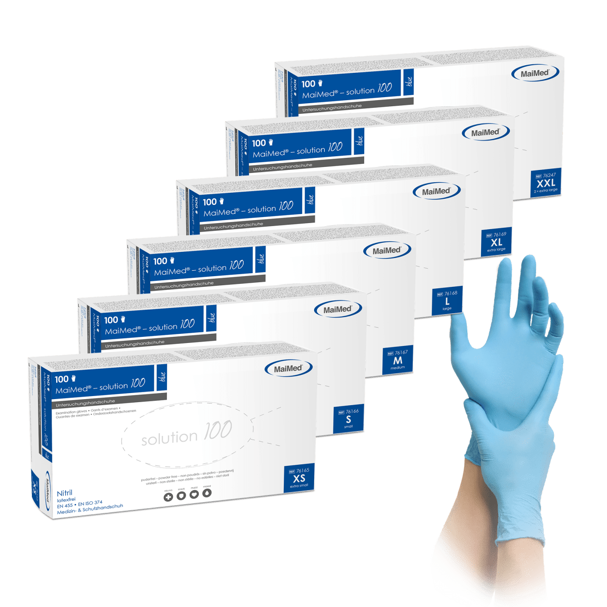 Handschuhe MaiMed® blau
