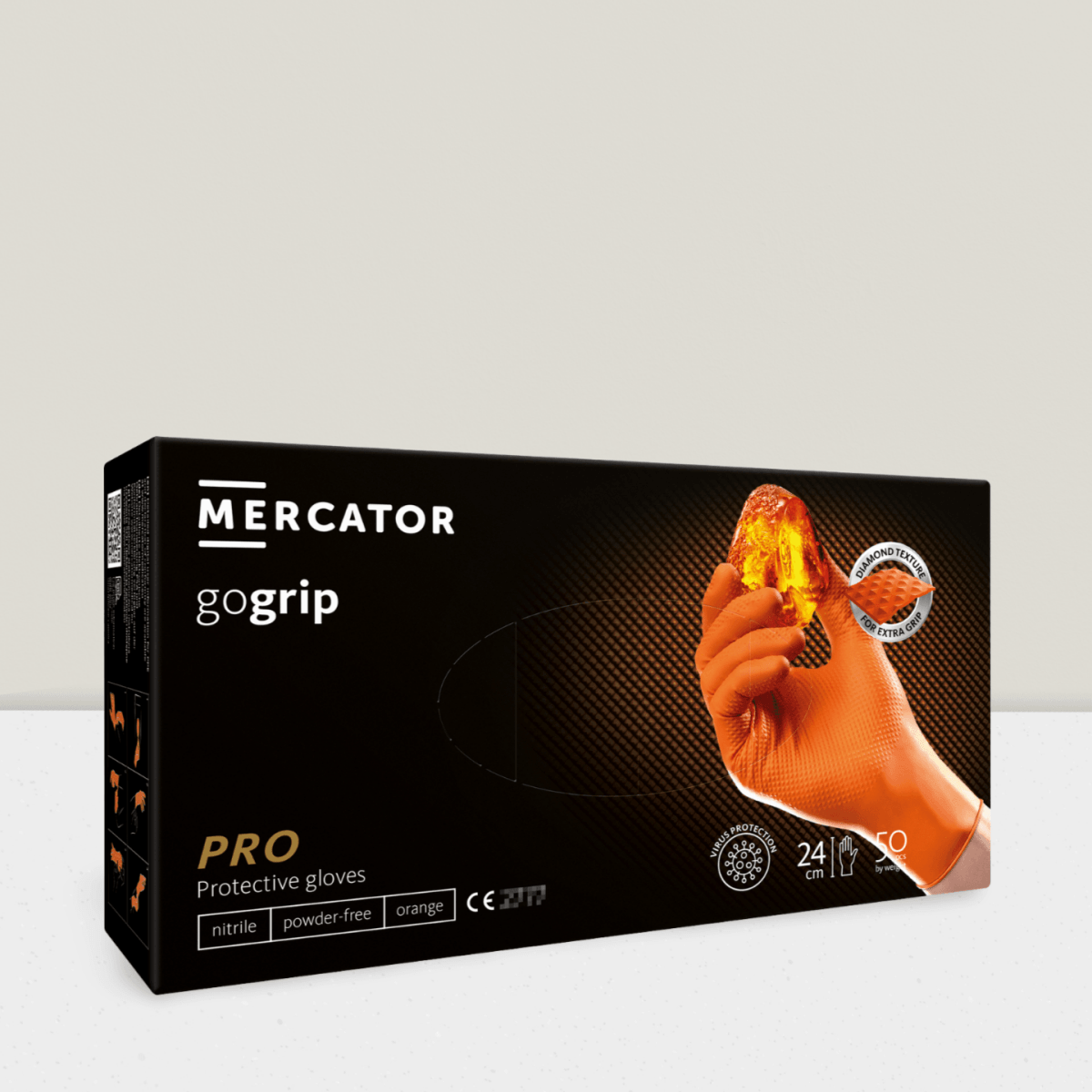 nitril handschuhe orange MERCATOR gogrip Nitril Handschuhe orange
