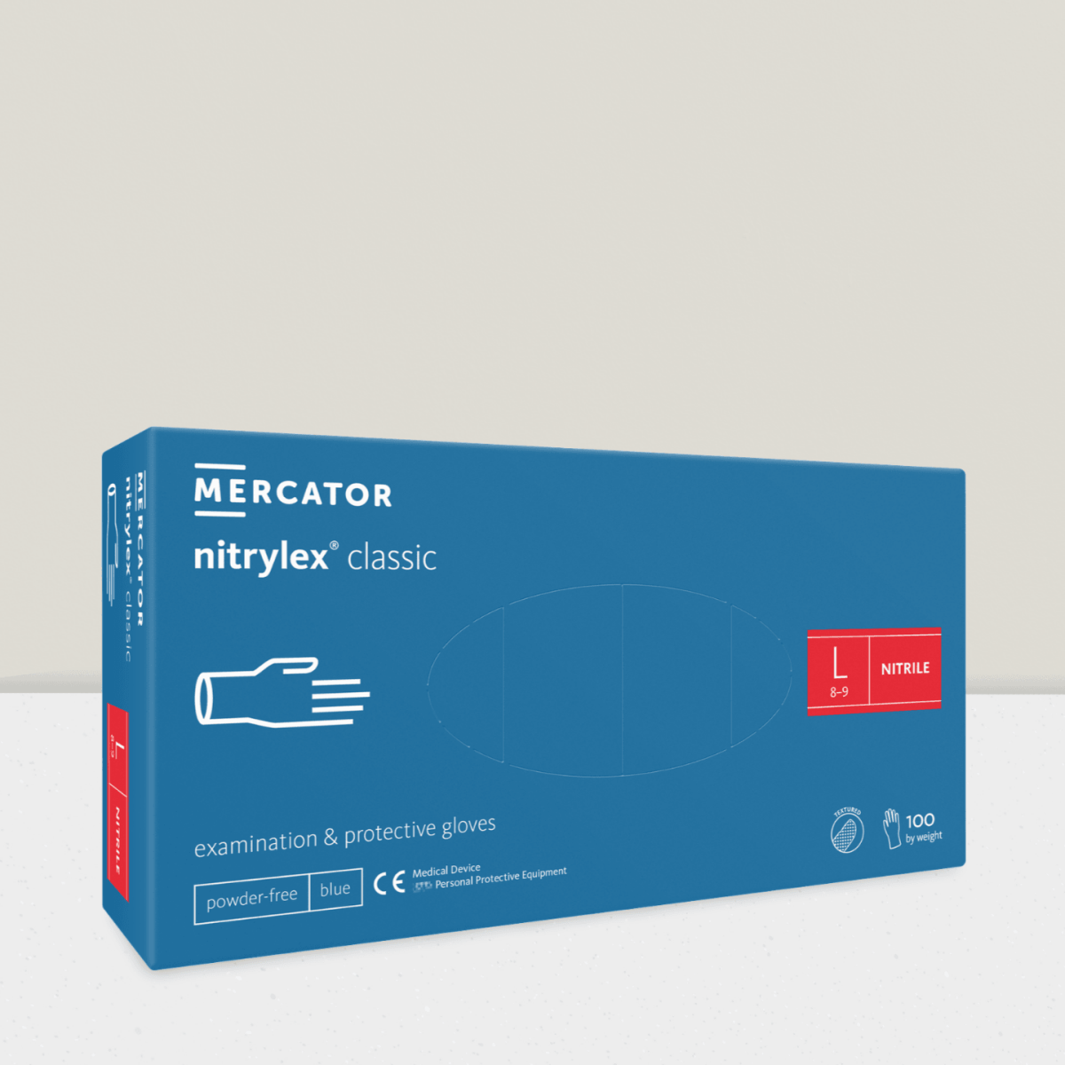blaue mercator nitrylex classic textured L
