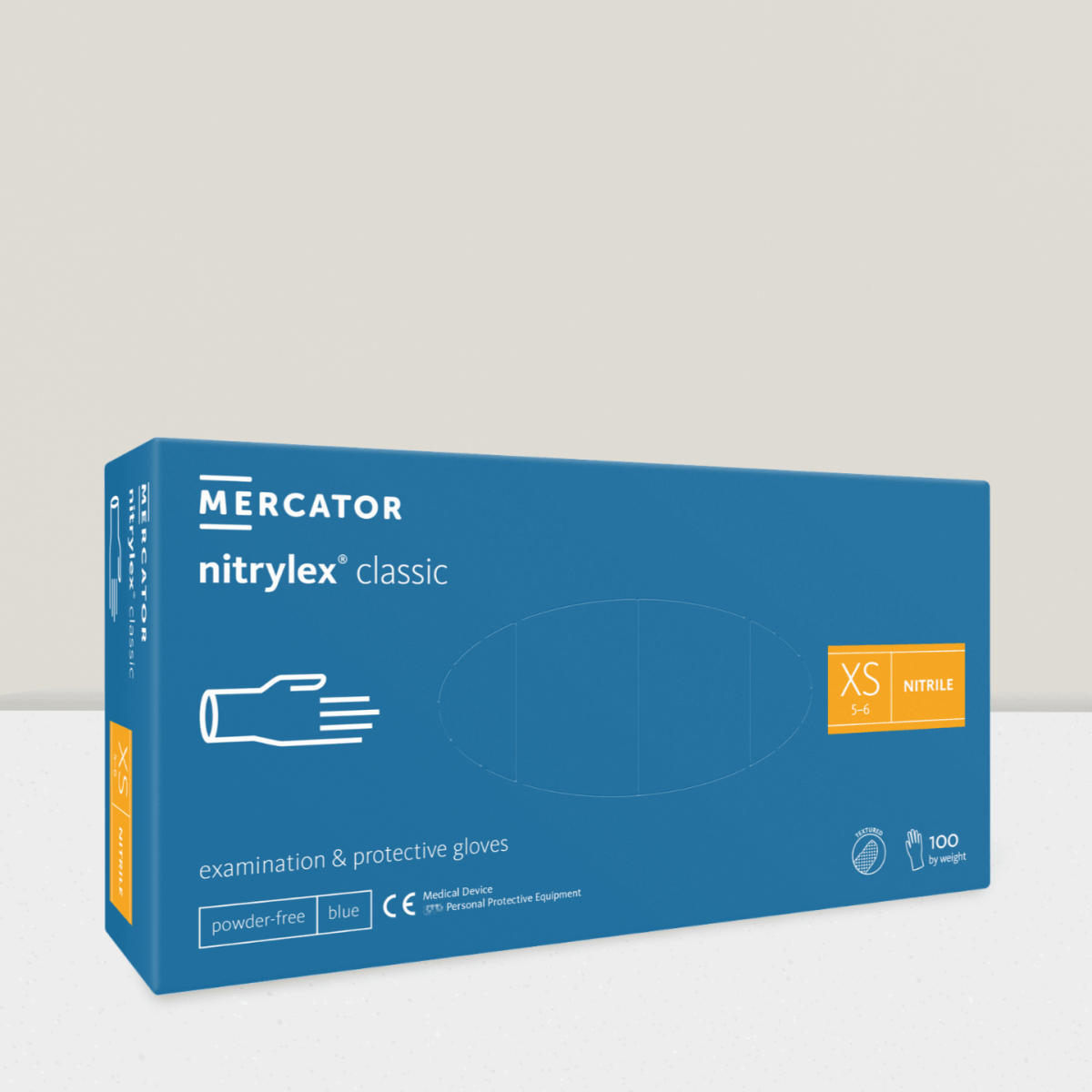 mercator nitrylex classic blau textured XS