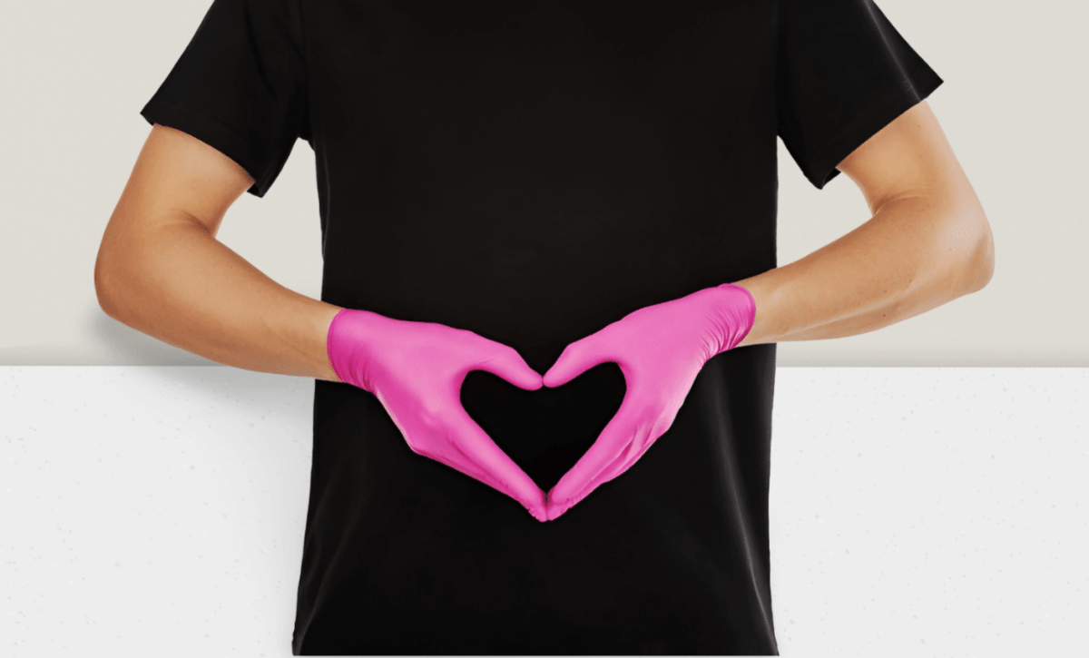 Nitrylex magenta Nitrilhandschuhe