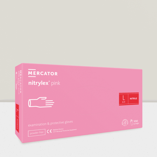 Einmalhandschuhe pink/ rosa L