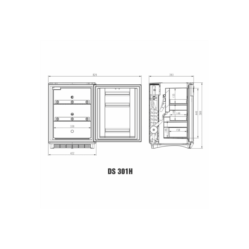 Dometic DS 301H Medikamentenkühlschrank 27L - AL-MED Medical GmbH