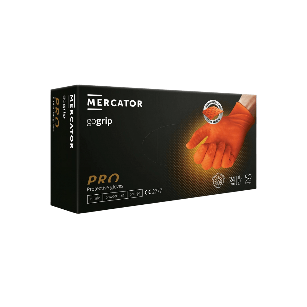 MERCATOR gogrip Nitril Handschuhe orange - AL-MED Medical GmbH