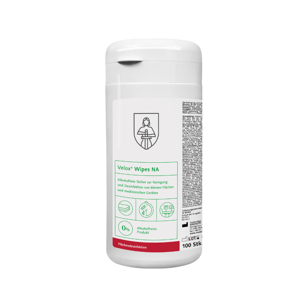 Velox Wipes - alkoholfreie Desinfektionstücher