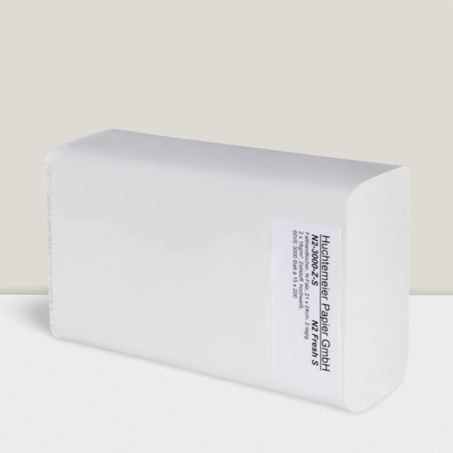 Papier- und Falthandtuch, N-Falz, 2-lagig, 21 x 24 x 8,0 cm (nur 8 cm Tiefe) Multifold-Handtücher