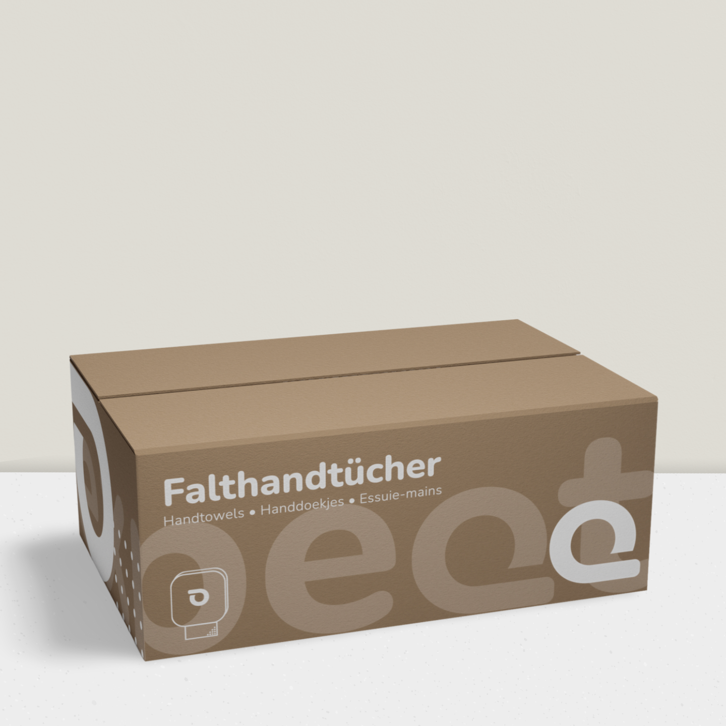 Papier- und Falthandtuch, V-Falz, 23 x 21cm, 2-lagig, Recycling