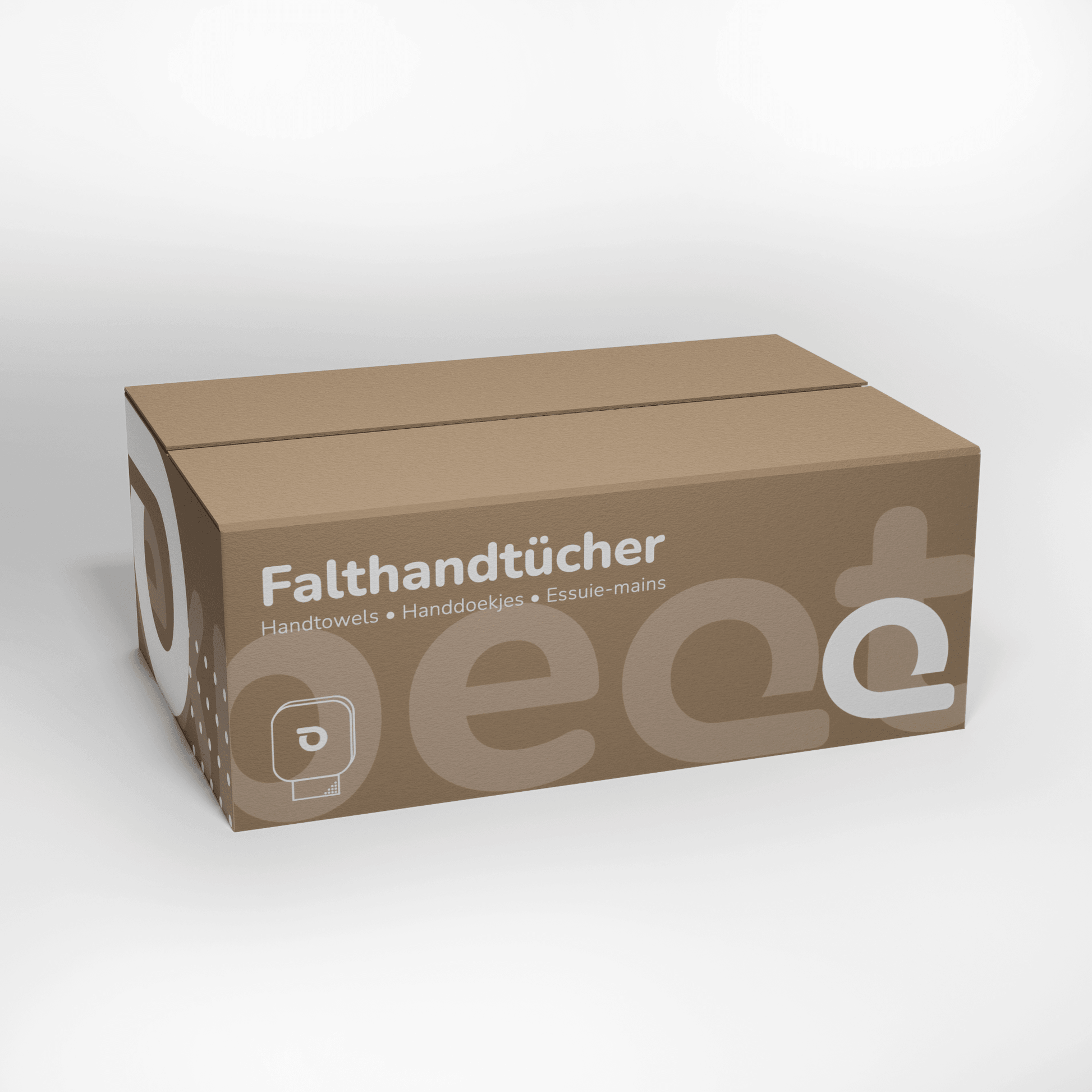 Papierhandtücher, Falthandtücher | V-Falz, 23 x 21cm, 2-lagig, Recycling - AL-MED Medical GmbH