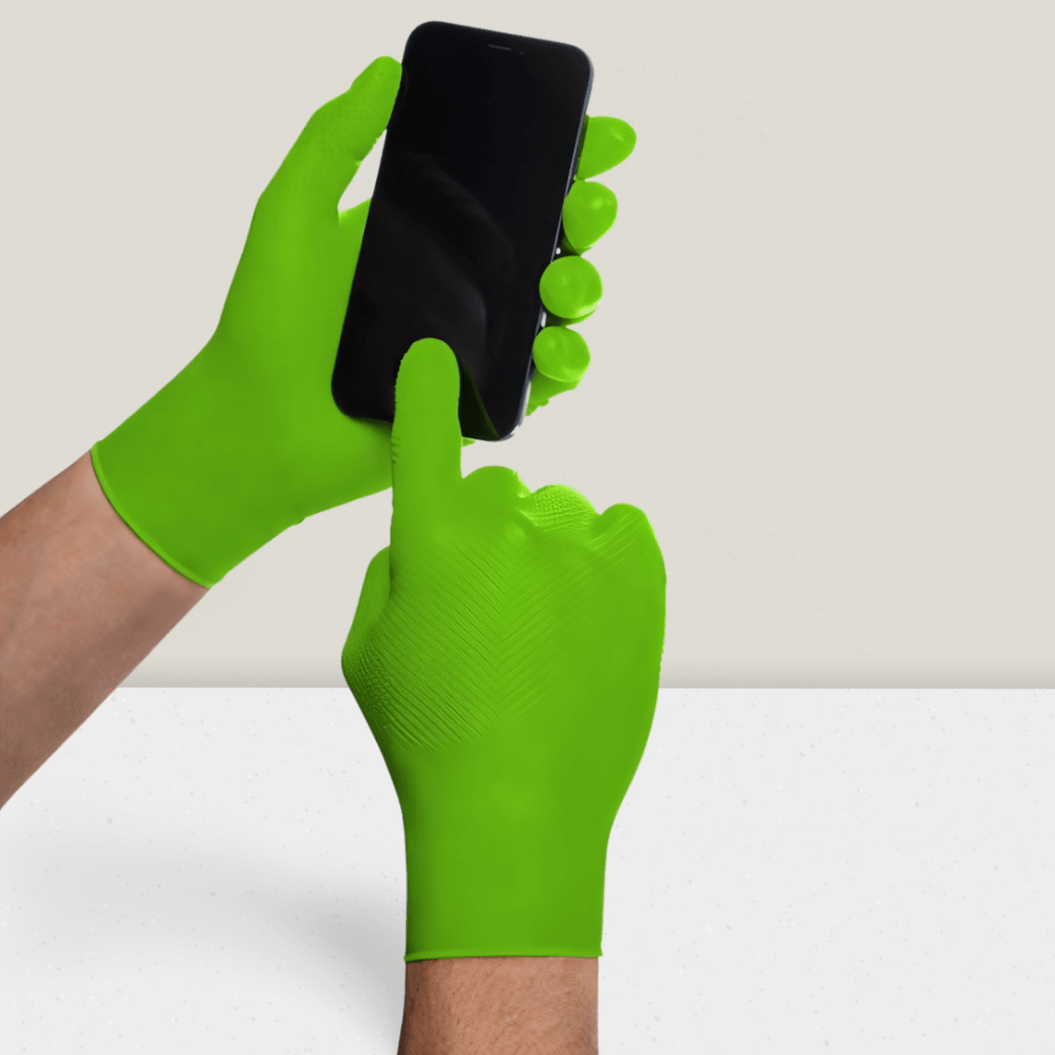 die grünen handschuhe 2022 MERCATOR gogrip green« Grüne Premium-Nitrilhandschuhe 50 Stück