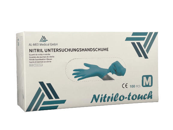Nitril Handschuhe blau Größe M