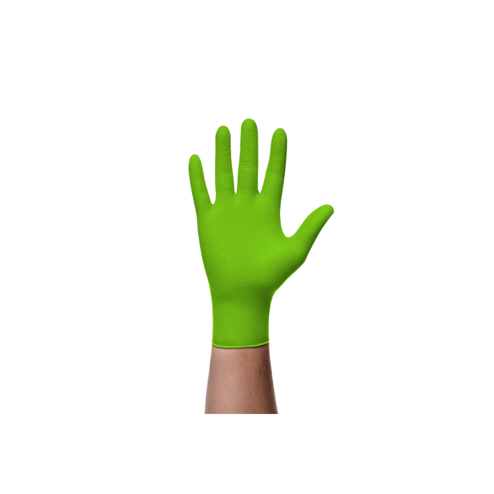 Mercator gogrip Nitril Handschuhe grün (VE: 50 Einweghandschuhe)