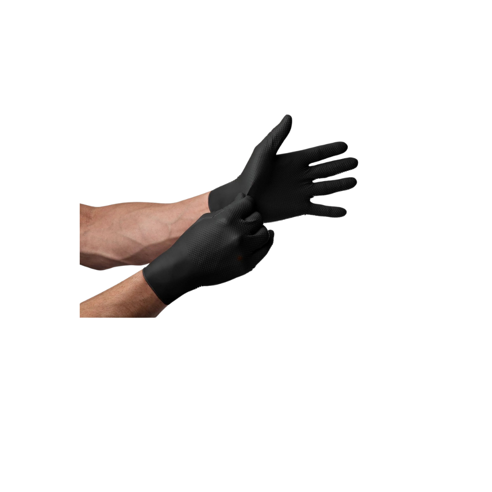 Mercator gogrip Nitril Handschuhe schwarz (VE: 50 Einweghandschuhe)