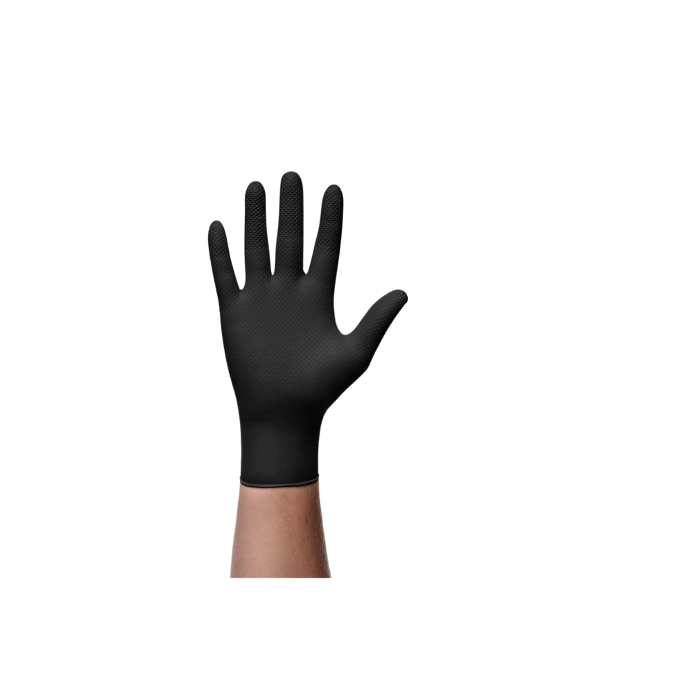 Mercator gogrip Nitril Handschuhe schwarz (VE: 50 Einweghandschuhe)